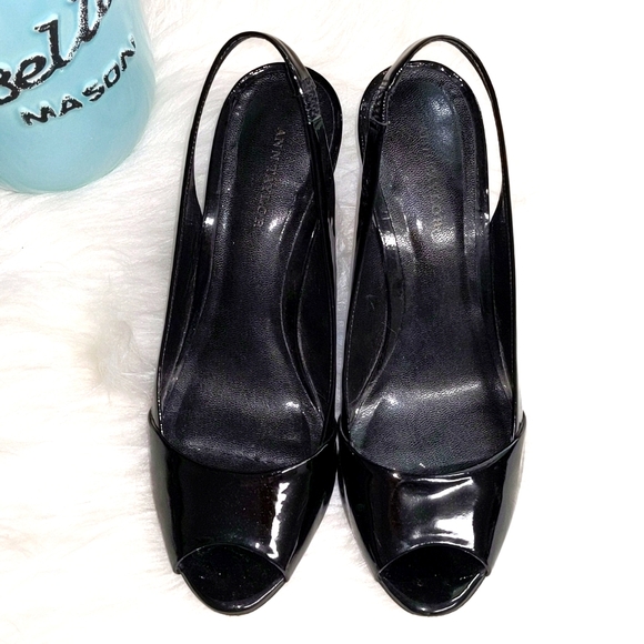 Ann Taylor Sling Back Heels 7M - Picture 3 of 12